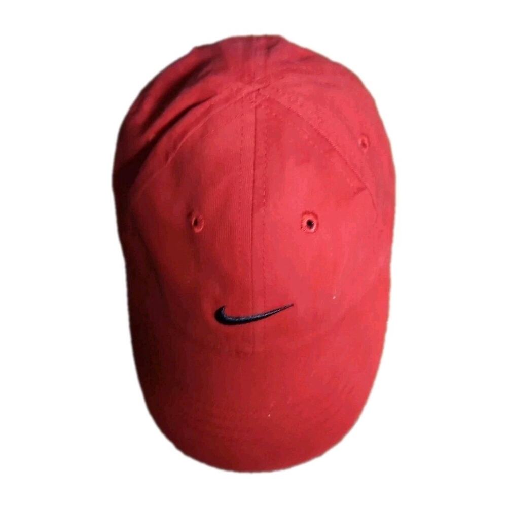 Nike Just Do It Infant Red Hat Cap Casual Athletic Outdoors Lightweight